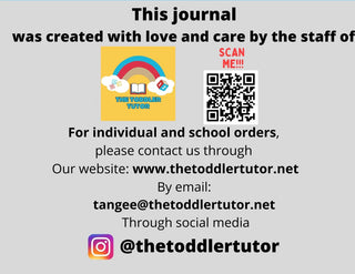 The Toddler Scholar Math Journal - Consumable